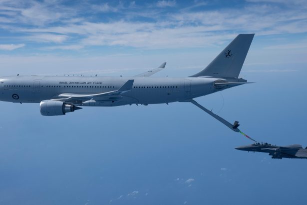 RAAF KC-30A Refuels USAF F-15EX F-15E