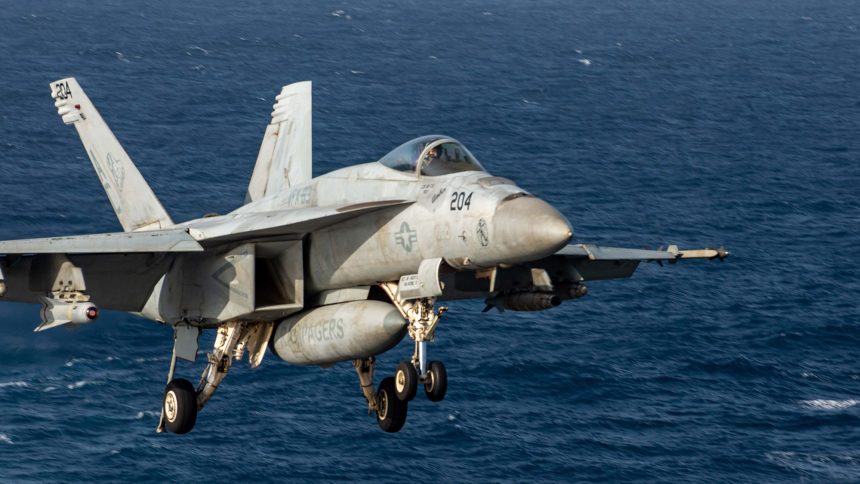 Pilot Ejects from F/A-18E Virginia