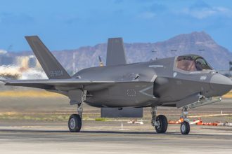 First JASDF F-35B delivery flight