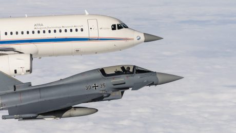Airbus A320 ATRA Flies in IOC Configuration Ahead of Eurofighter’s AESA Radar Testing