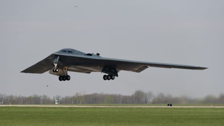 B-2 Spirit Flies with Adaptable Communications Suite 4.0