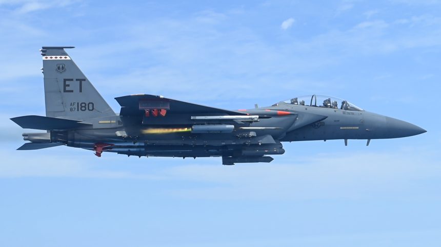F-15E firing rockets