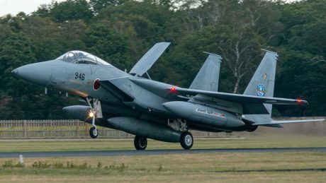 First Japanese F-15s Arrive in UK for Atlantic Eagles Deployment