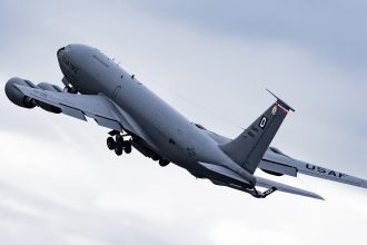 KC-135 Glider Near Miss