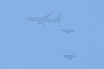 KC-46 Refuels F-117