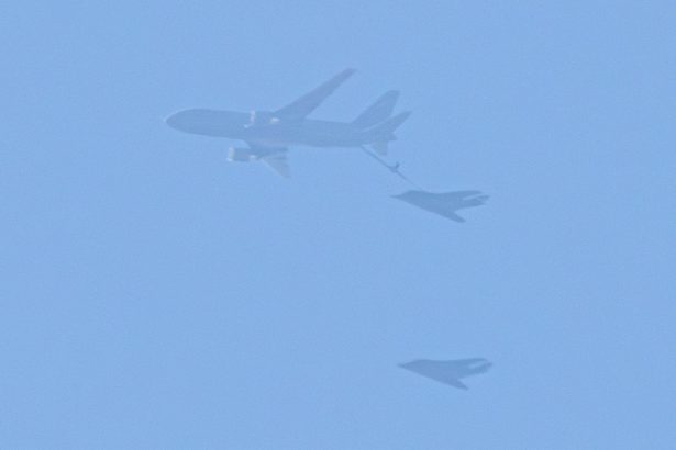 KC-46 Refuels F-117