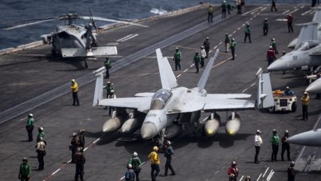 Crews Safe After USS Nimitz Loses Sea Hawk and Super Hornet