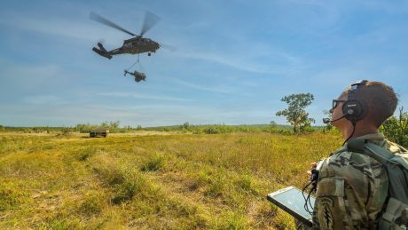 U.S. Soldier Takes Control of Autonomous Black Hawk During Northern Strike 25-2