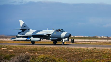 Hawker Hunter Crashes Off Californian Coast, Pilot Recovered