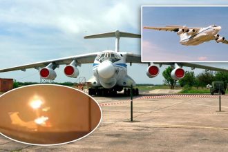 Ukraine Attack Beriev A-60 A-100LL Destroyed