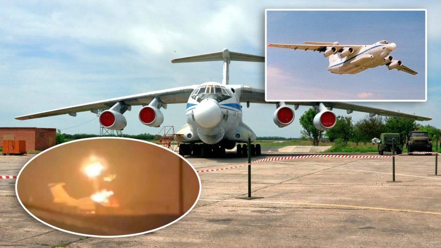 Ukraine Attack Beriev A-60 A-100LL Destroyed