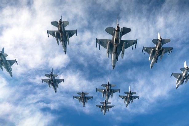 RNLAF F_16s to Romania