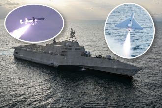 US Navy Attack Drone Launch