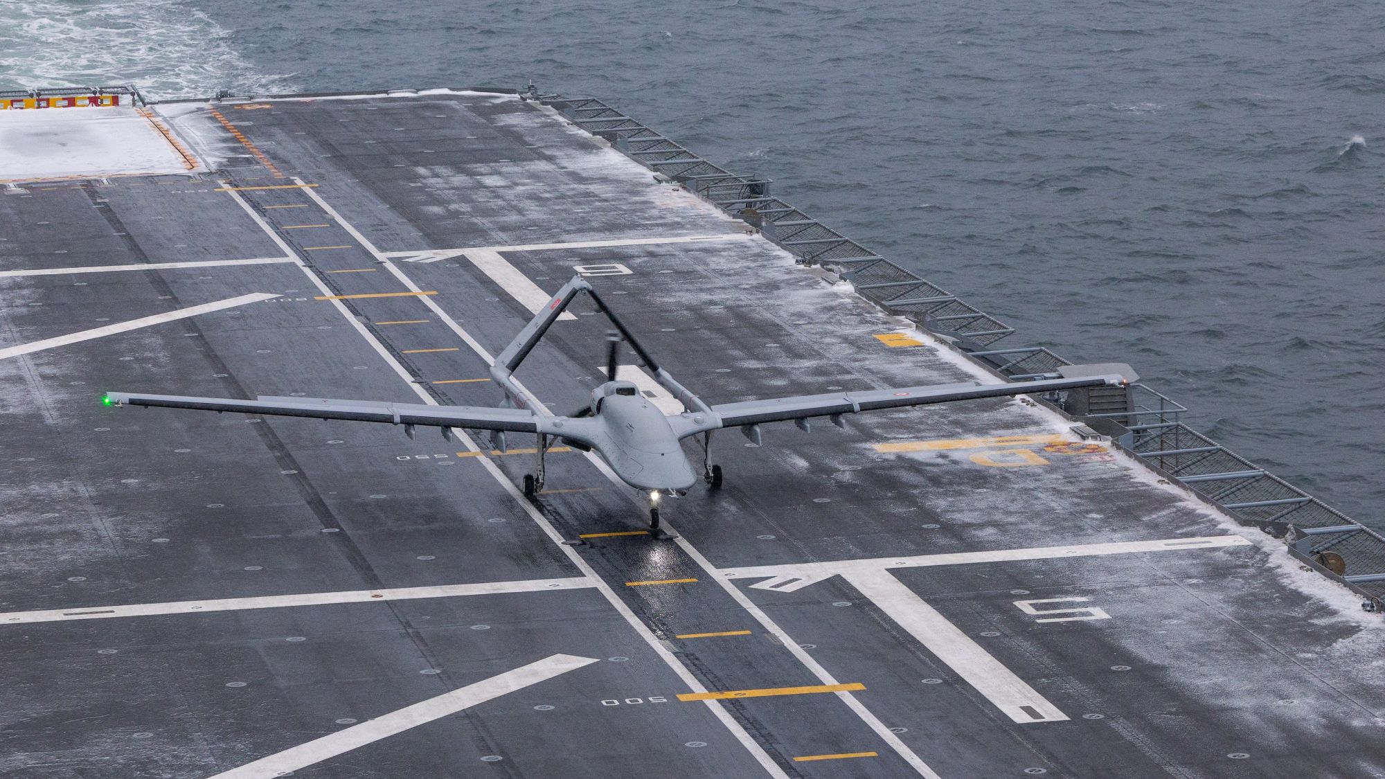 Turkey’s TB3 UCAV Flies from TCG Anadolu in NATO’s Steadfast Dart 26
