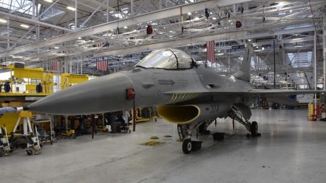 First U.S. Navy Aggressor F-16 Completes Structural Repair at FRCSW