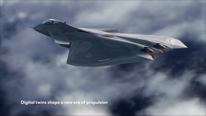 F-47-like design Pratt & Whitney XA103 video