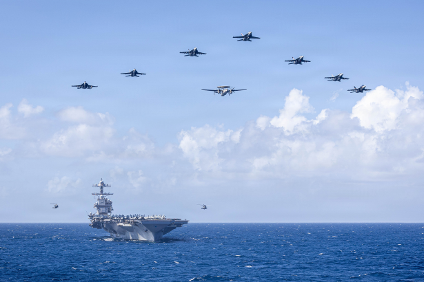 US Navy Aircraft Carrier Deployed Iran Middle East