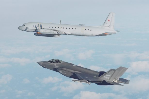 Il-20M intercepted by Norwegian F-35s