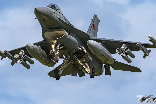 Belgian F-16 FZ275 laser-guided rocket