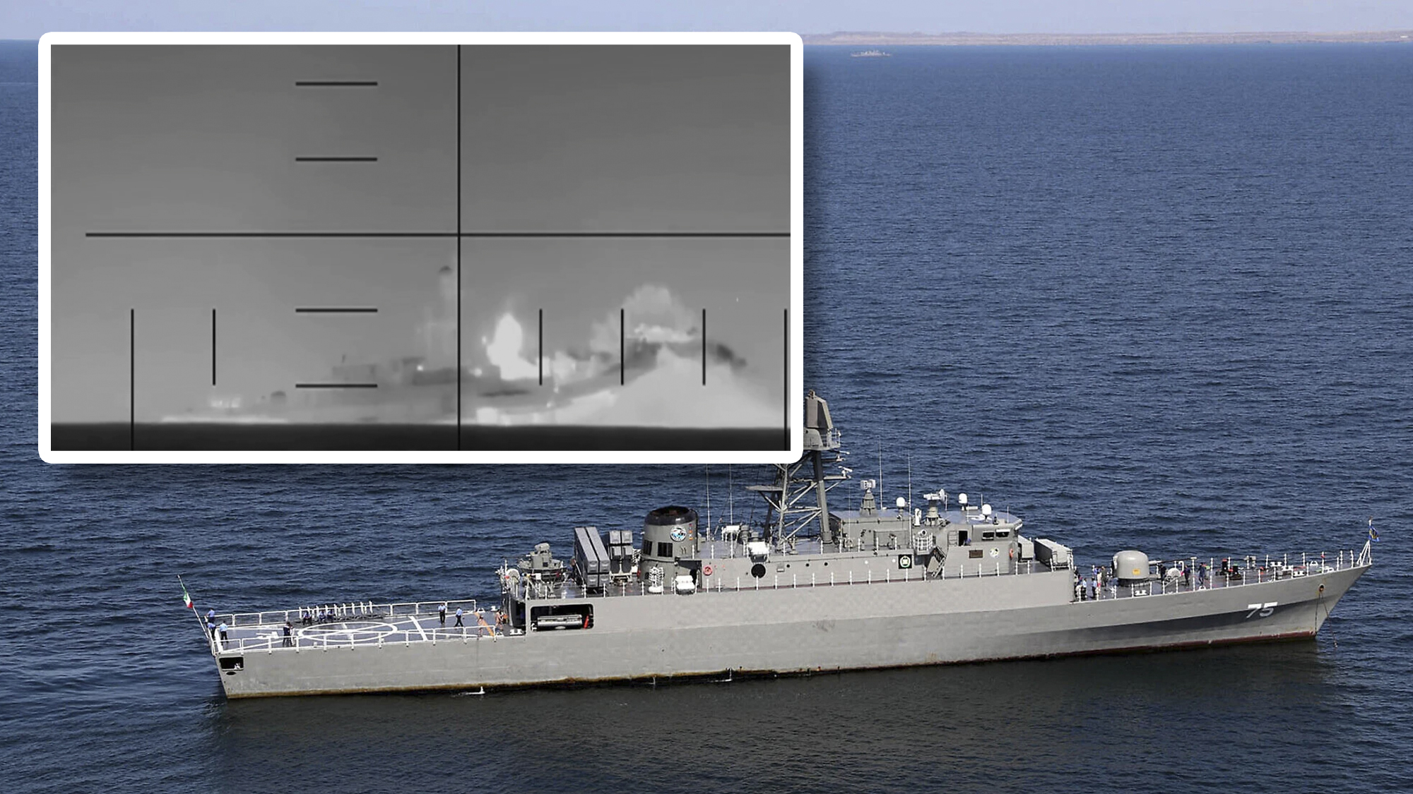 Iranian Frigate Sunk by U.S. Submarine Off Coast of Sri Lanka