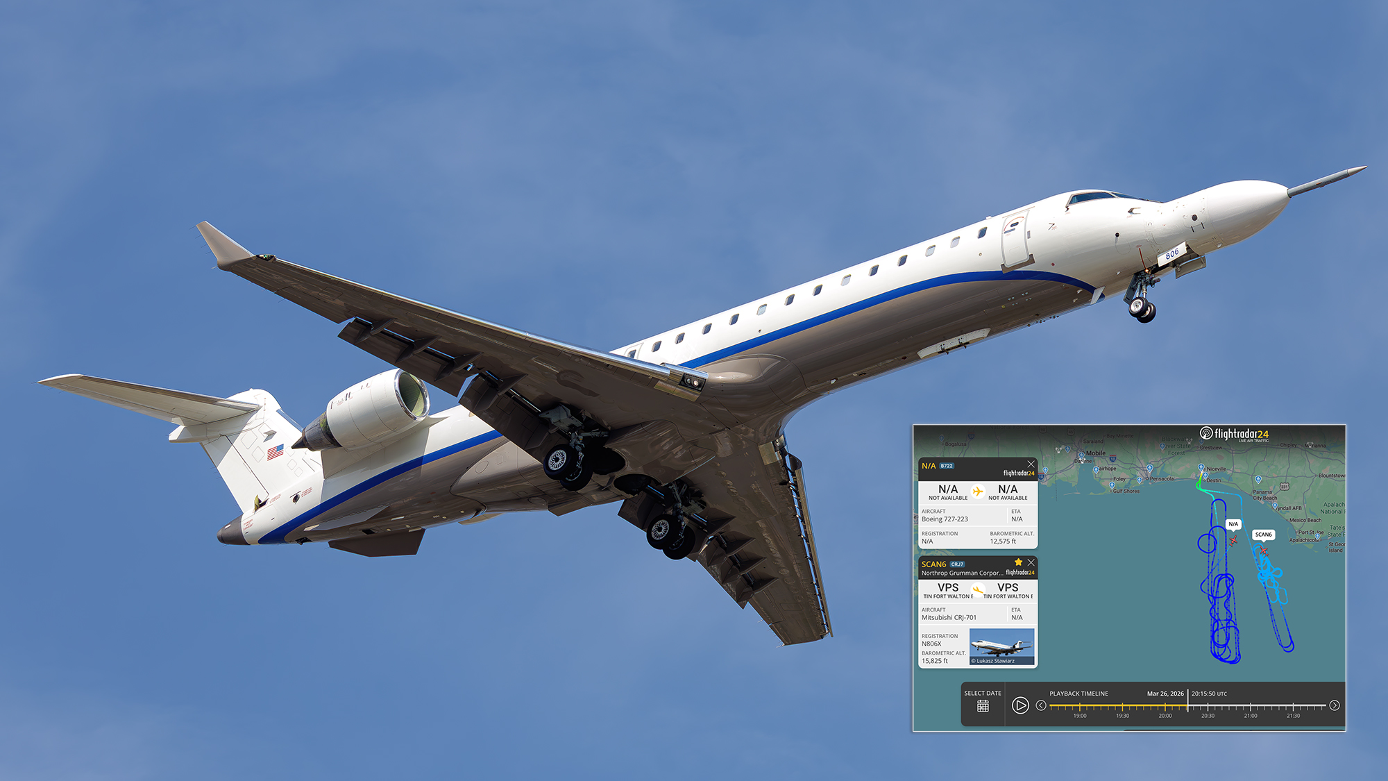 Northrop Grumman Testbed With AIM-260-Like Nose Spotted Flying Alongside Raytheon’s VOODOO 1 at Eglin AFB