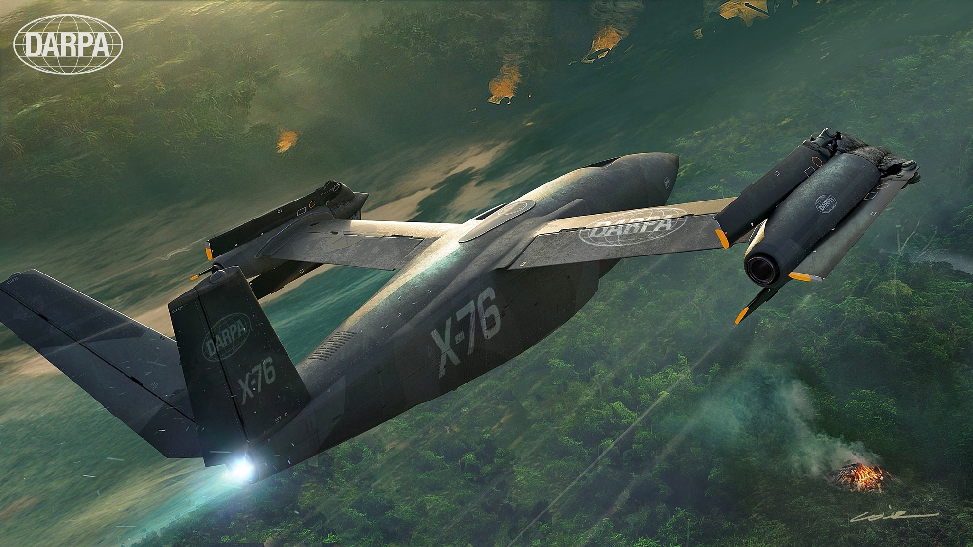 DARPA’s High-Speed VTOL SPRINT Aircraft Receives X-76 X-Plane Designation