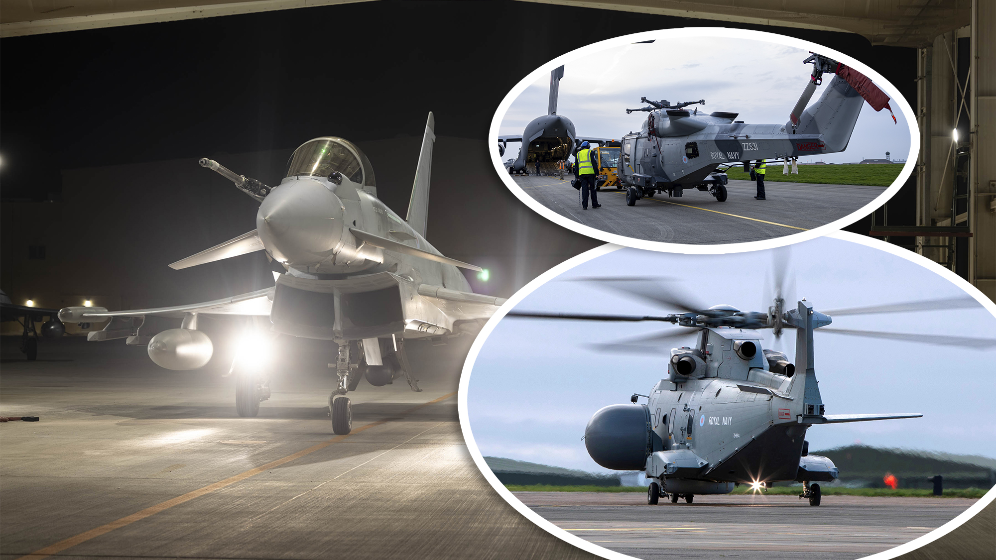 UK Typhoons, Wildcats, and Merlin Deployed to Bolster Counter-Drone Defences