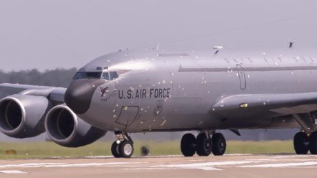 Battle Damaged KC-135 at Mildenhall