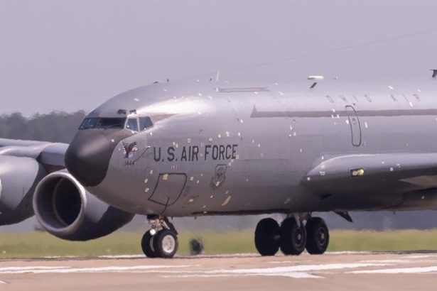 Battle Damaged KC-135 at Mildenhall