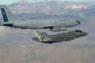 Chilean KC-135 refueled U.S. F-35s