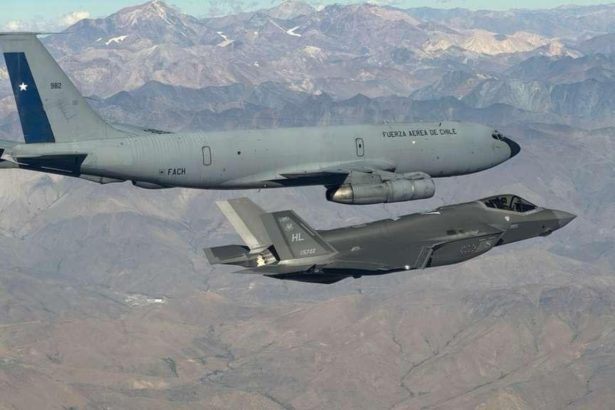Chilean KC-135 refueled U.S. F-35s