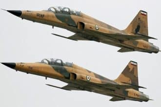 Iranian F-5 fighter strike