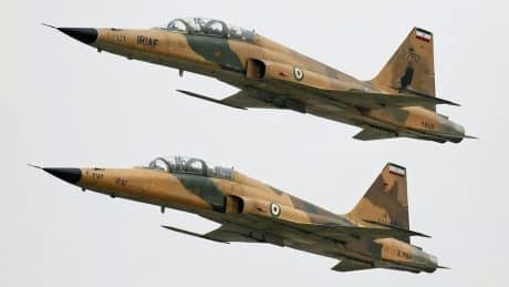 Iranian F-5 fighter strike