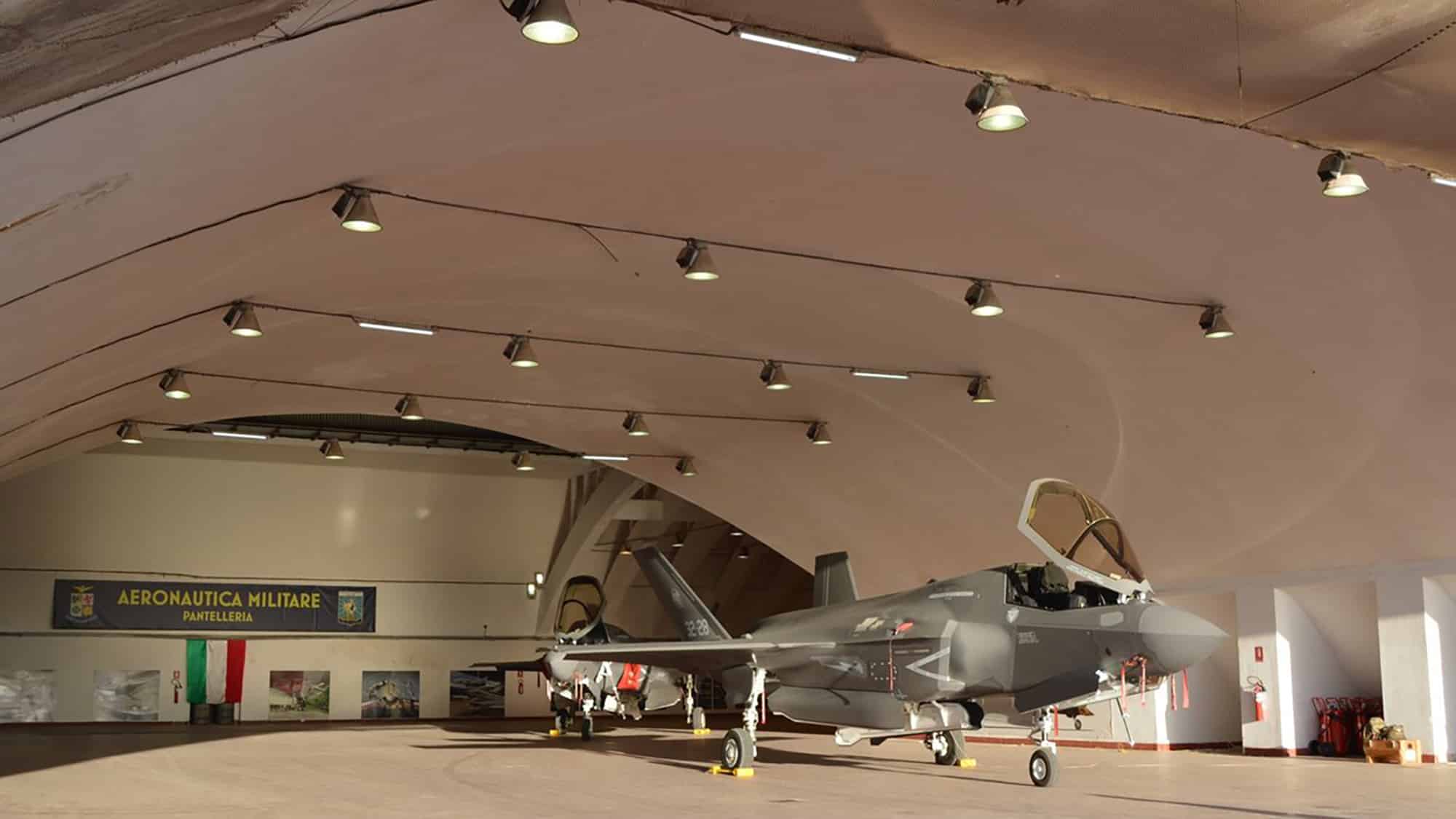 Interesting Photo Shows Of Two Italian Air Force F-35Bs Inside Pantelleria’s Historic “Nervi Hangar”