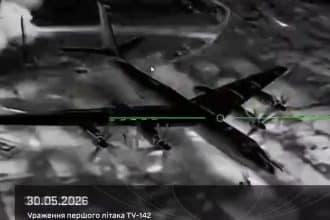 Tu-142MR destroyed