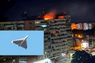 Russian drone hit building in Romania