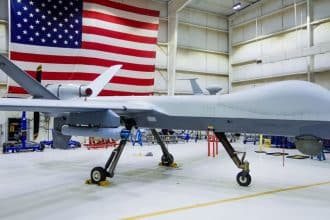 MQ-9A Reaper with APKWS laser-guided rockets