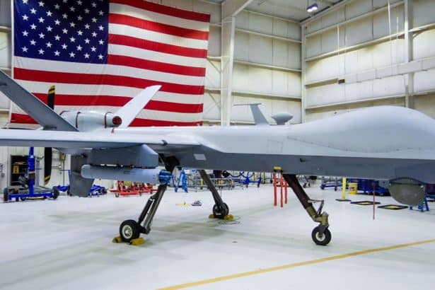 MQ-9A Reaper with APKWS laser-guided rockets