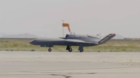 autonomous taxi tests of the YFQ-48A Talon Blue