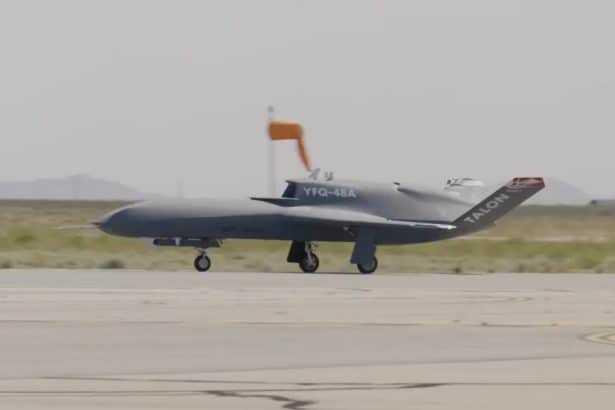 autonomous taxi tests of the YFQ-48A Talon Blue