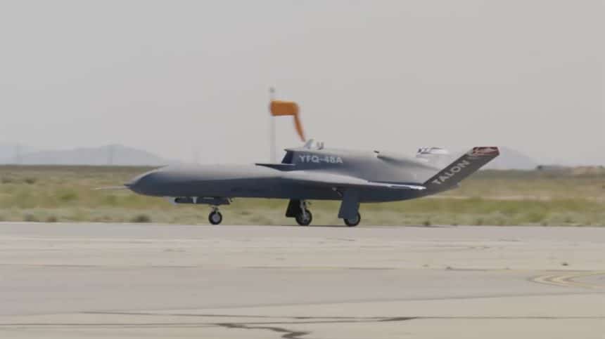 autonomous taxi tests of the YFQ-48A Talon Blue