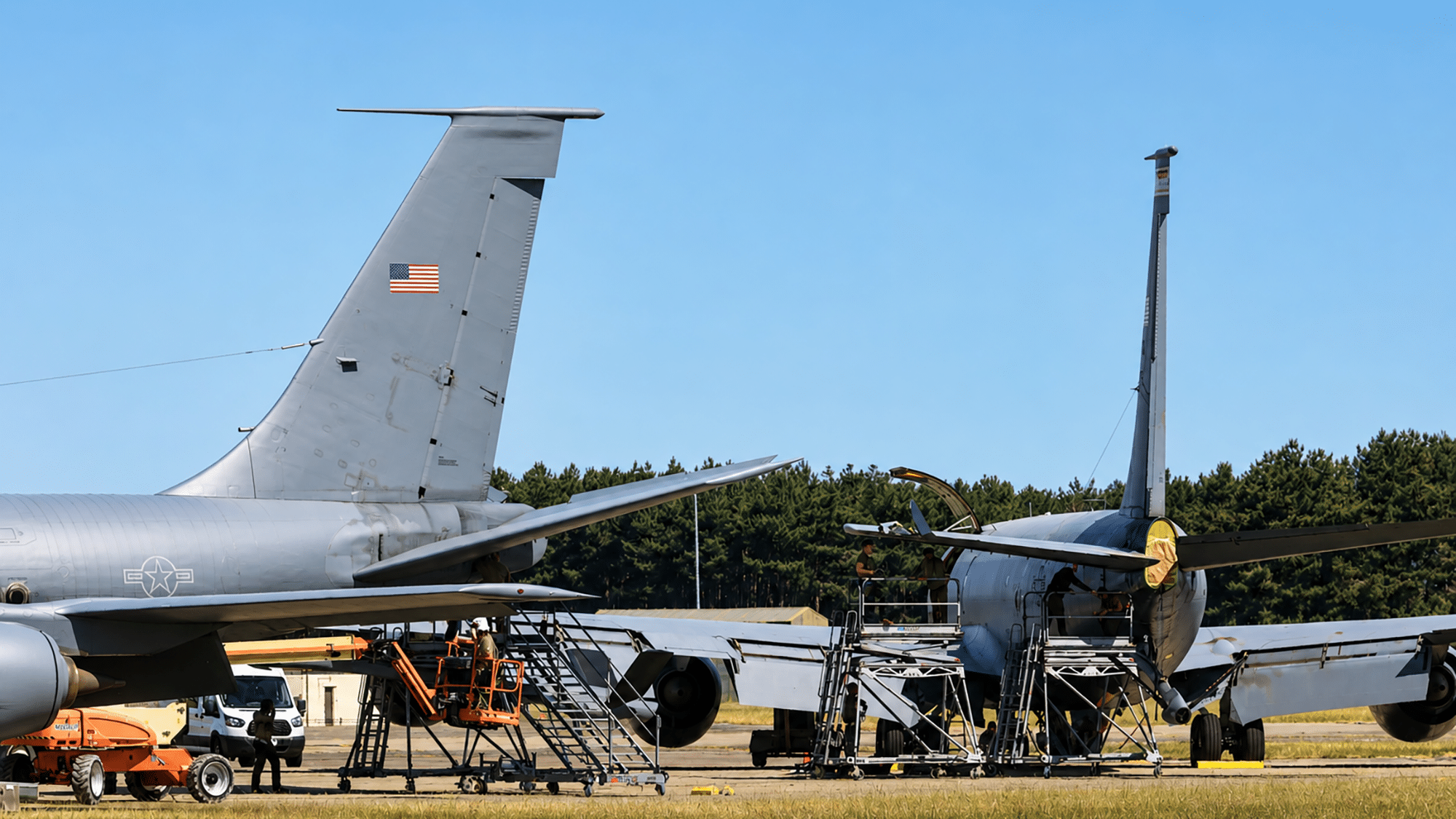 Two U.S. Air Force KC-135s Damaged During Towing Accident At RAF Mildenhall