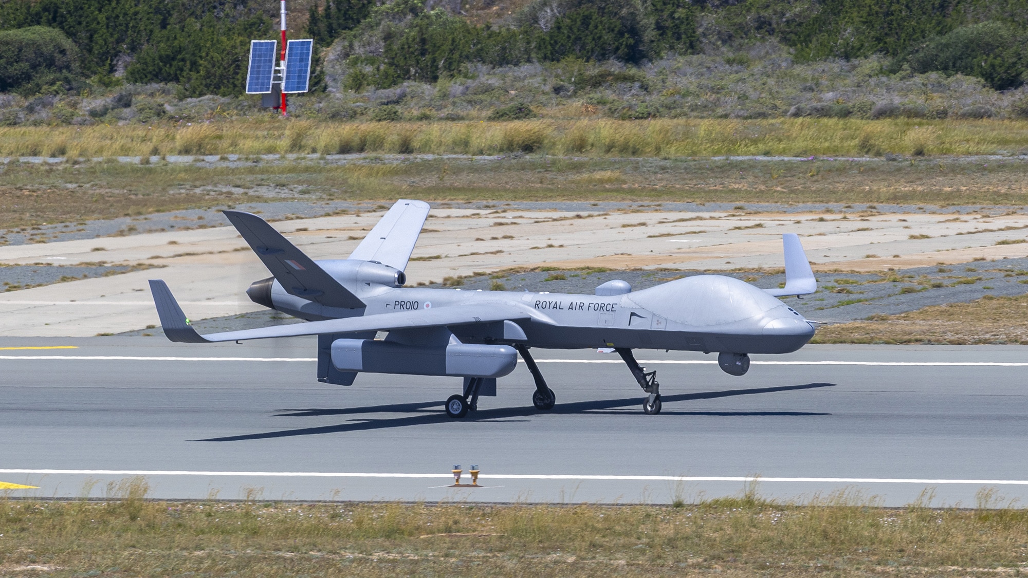 New Images Show RAF Protector RG1 Operating from Akrotiri with ‘Outdragon’ SIGINT Pod