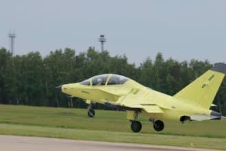 Yak-130M first flight