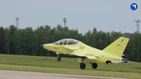 Yak-130M first flight