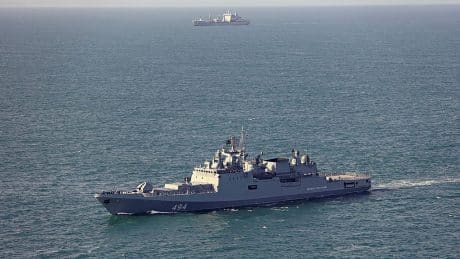 Russian Warship Warning Shot English Channel