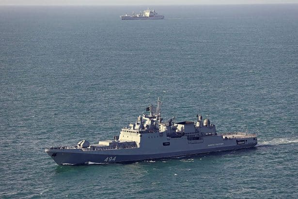 Russian Warship Warning Shot English Channel