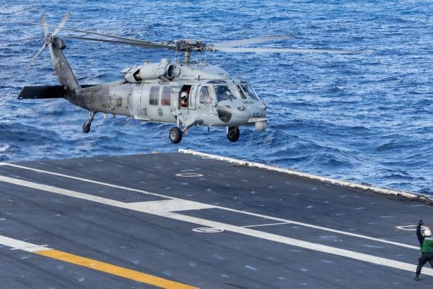 MH-60S Seahawk ditched
