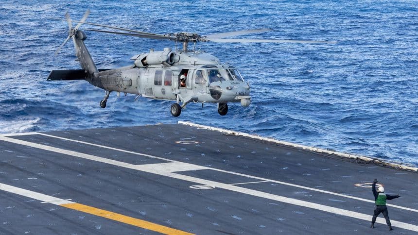 MH-60S Seahawk ditched