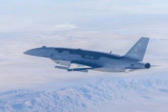 F-22 Controls Collaborative Combat Aircraft